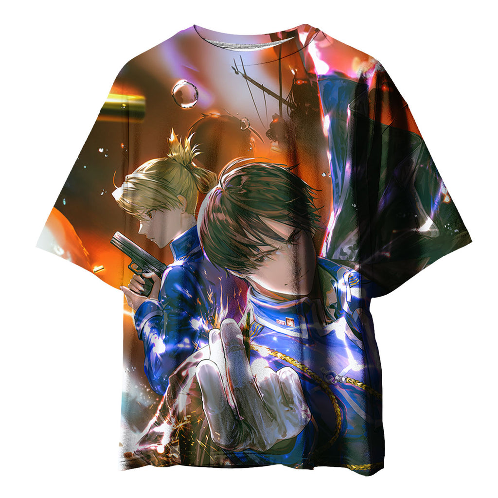 Fullmetal Alchemist Roy Mustang Flame Sparks Anime Apparel