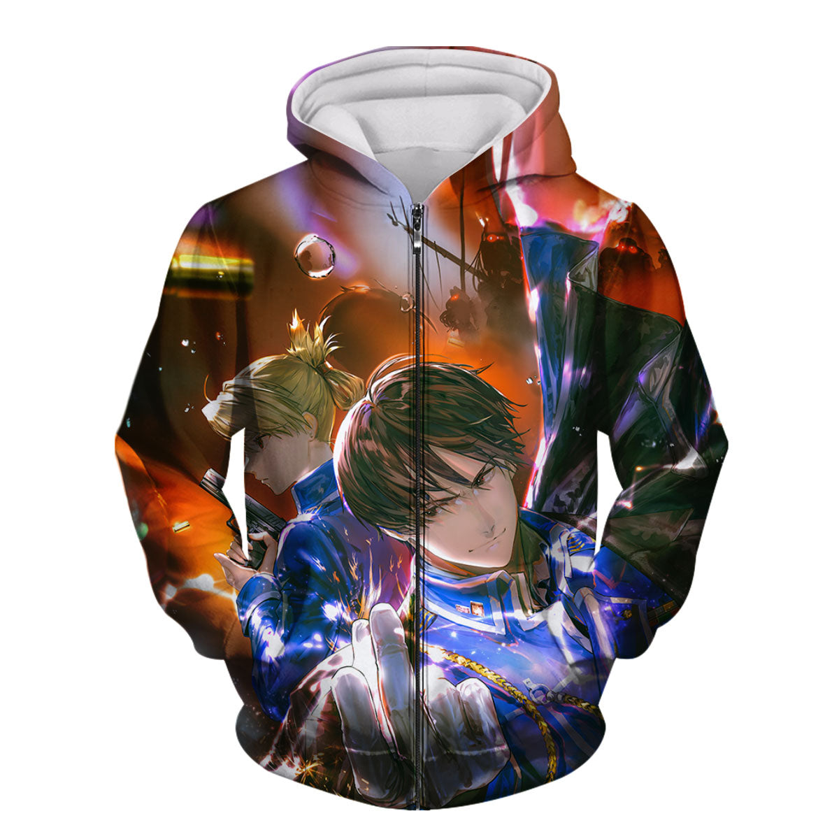 Fullmetal Alchemist Roy Mustang Flame Sparks Anime Apparel