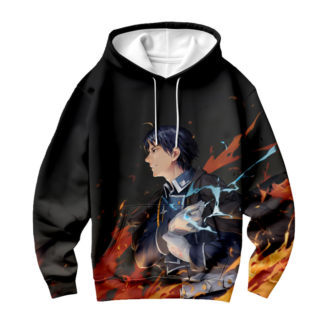 Fullmetal Alchemist Roy Mustang Flames Anime Apparel