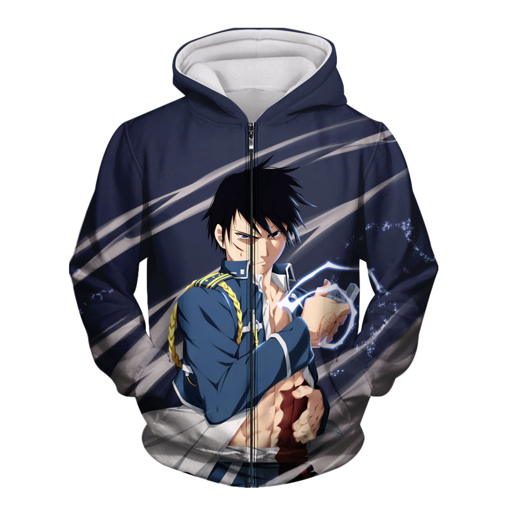Fullmetal Alchemist Roy Mustang Lightning Alchemy Anime Apparel