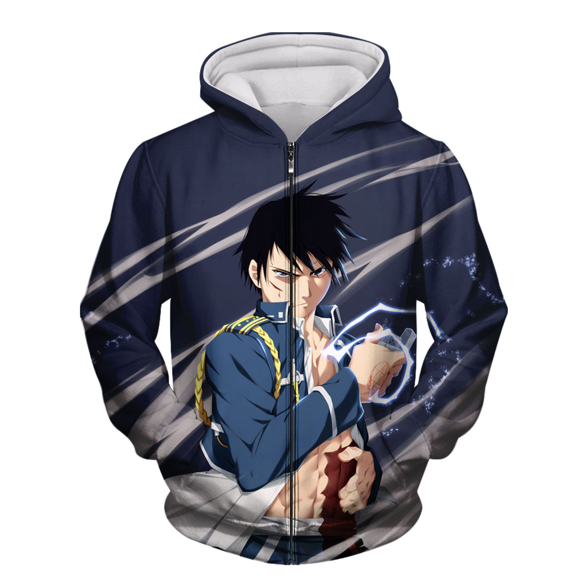 Fullmetal Alchemist Roy Mustang Lightning Alchemy Anime Apparel