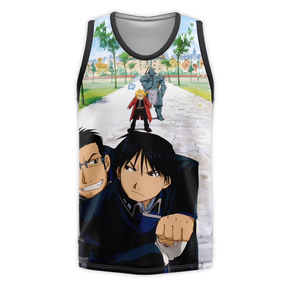 Fullmetal Alchemist Roy Mustang Maes Hughes Together Anime Apparel