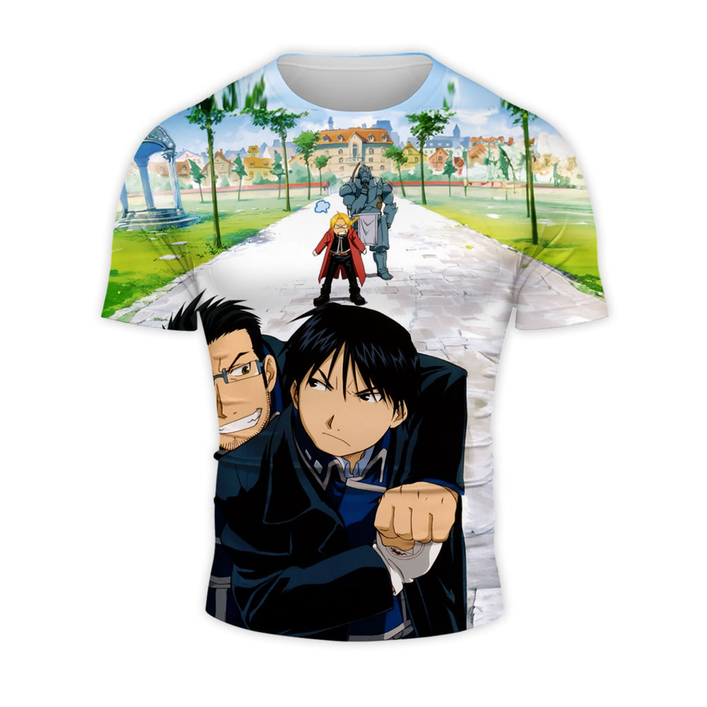 Fullmetal Alchemist Roy Mustang Maes Hughes Together Anime Apparel