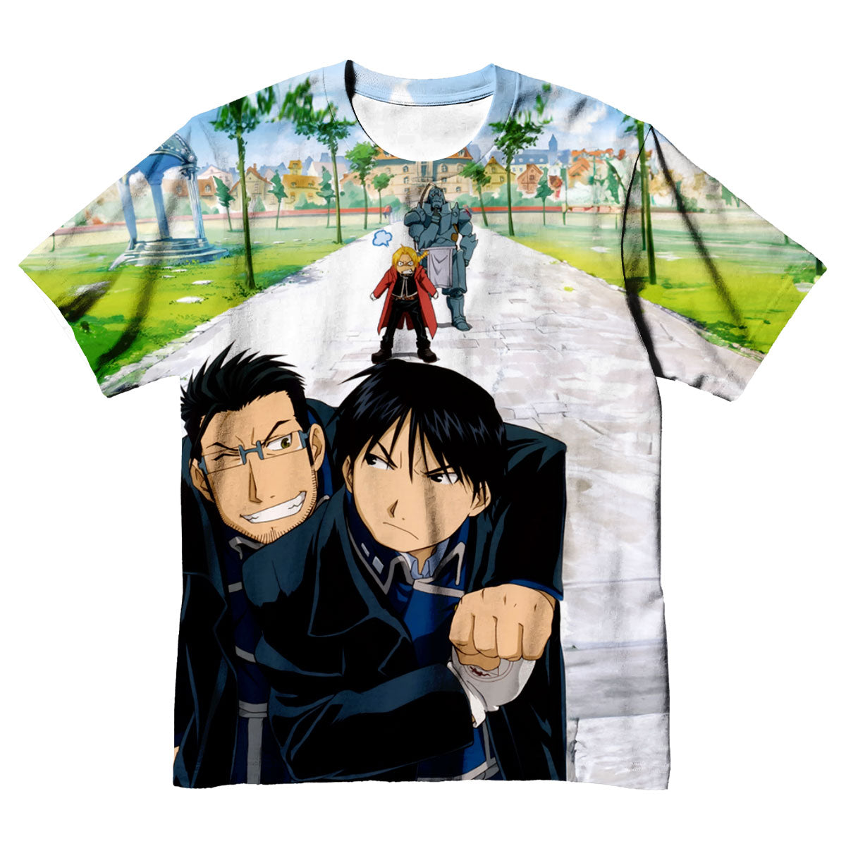Fullmetal Alchemist Roy Mustang Maes Hughes Together Anime Apparel