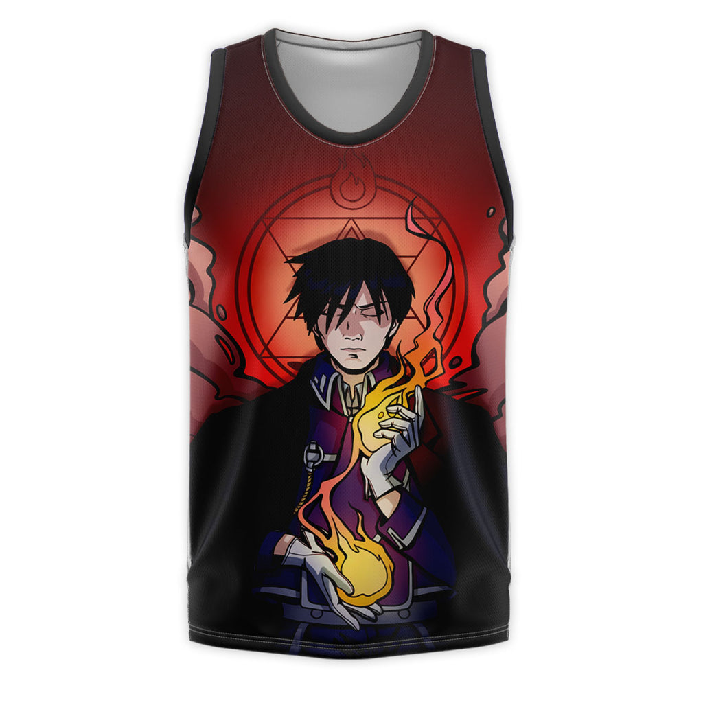 Fullmetal Alchemist Roy Mustang Wielding Flames Anime Apparel
