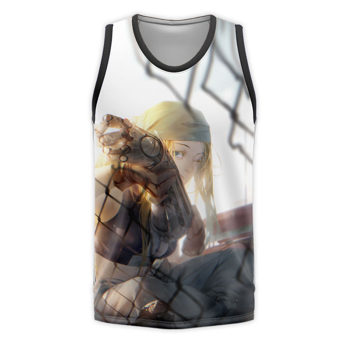 Fullmetal Alchemist Winry Resting By Fence Anime Apparel