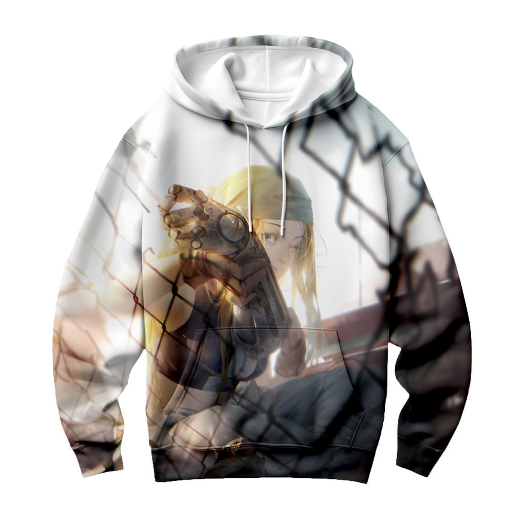 Fullmetal Alchemist Winry Resting By Fence Anime Apparel
