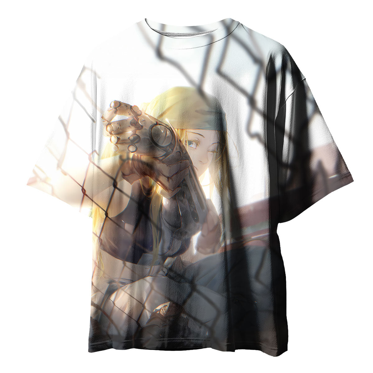 Fullmetal Alchemist Winry Resting By Fence Anime Apparel