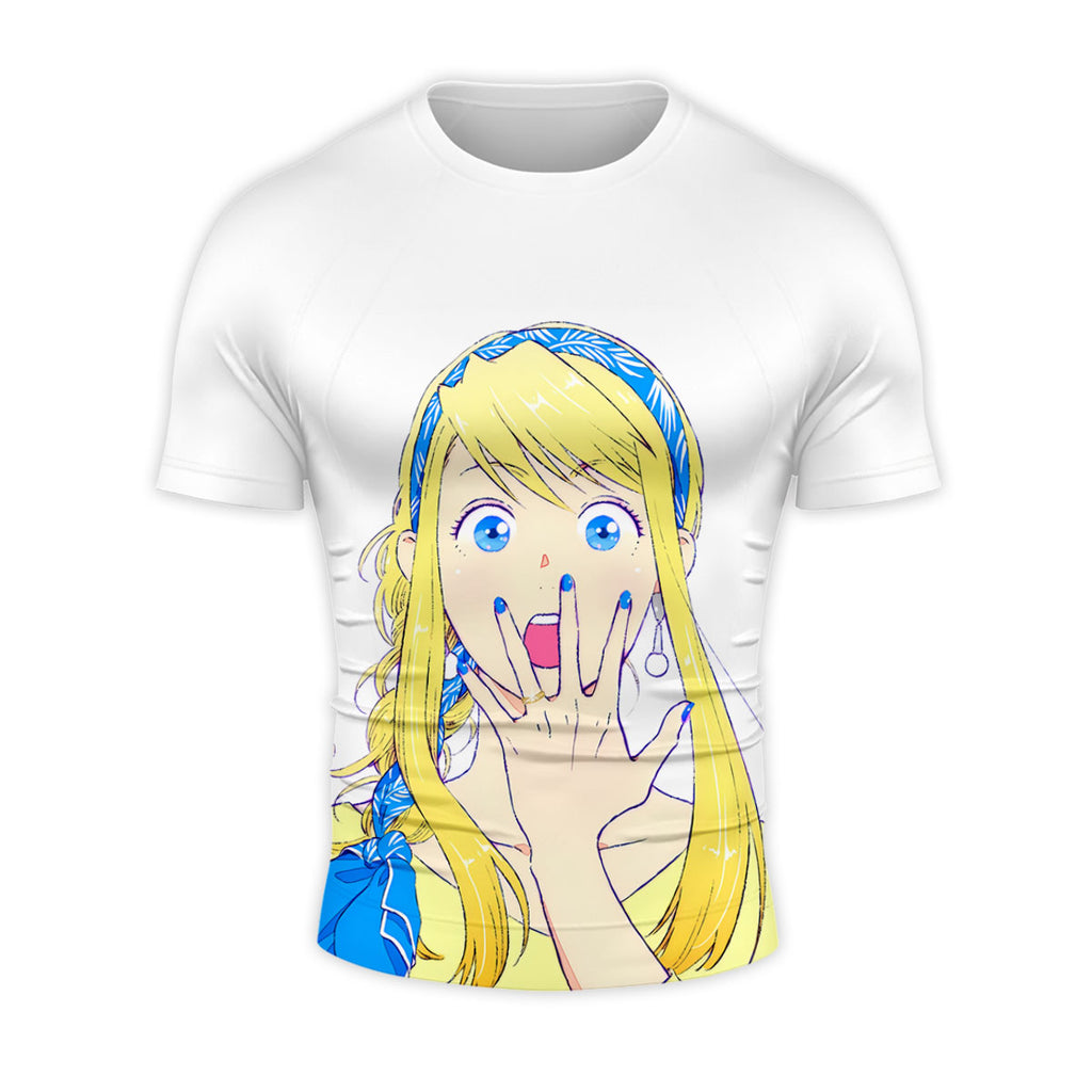 Fullmetal Alchemist Winry Rockbell Shocked Expression Anime Apparel