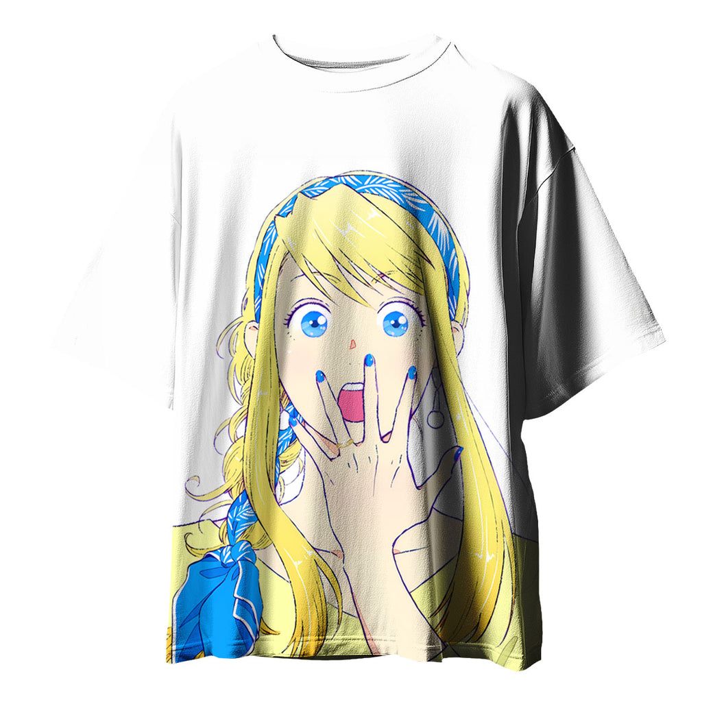 Fullmetal Alchemist Winry Rockbell Shocked Expression Anime Apparel