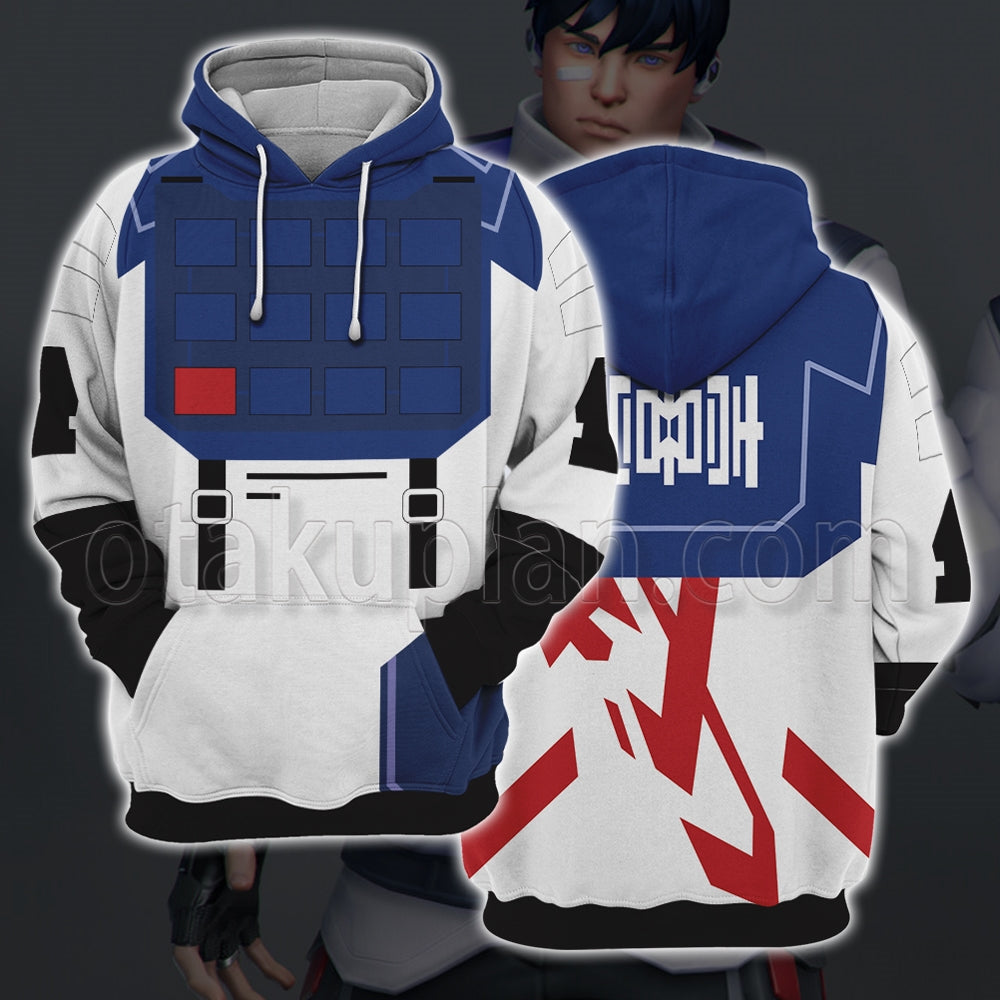 Game Valorant Iso Only Top And Gloves Cosplay Hoodie