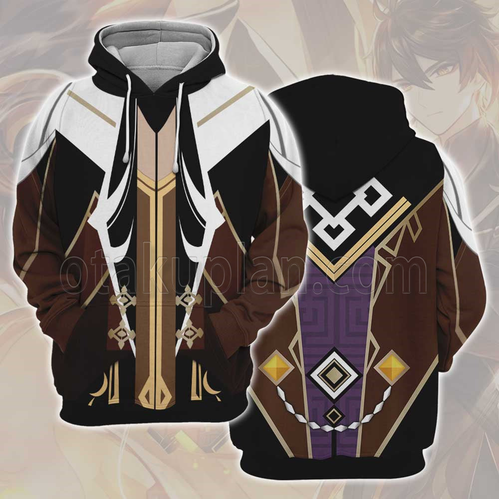 Genshin Impact Zhongli Cosplay Hoodie