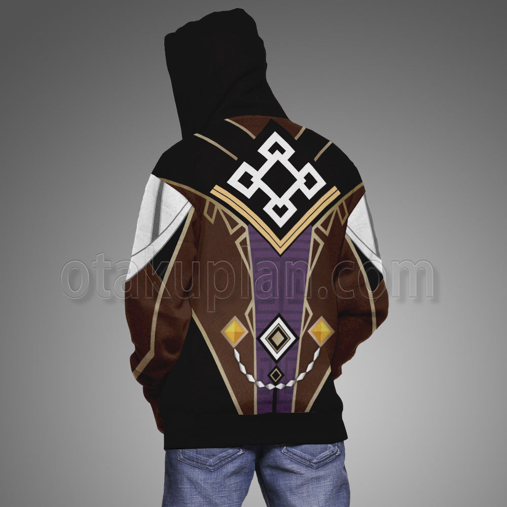 Genshin Impact Zhongli Cosplay Hoodie