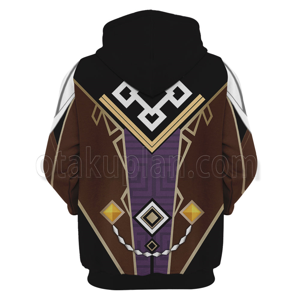 Genshin Impact Zhongli Cosplay Hoodie