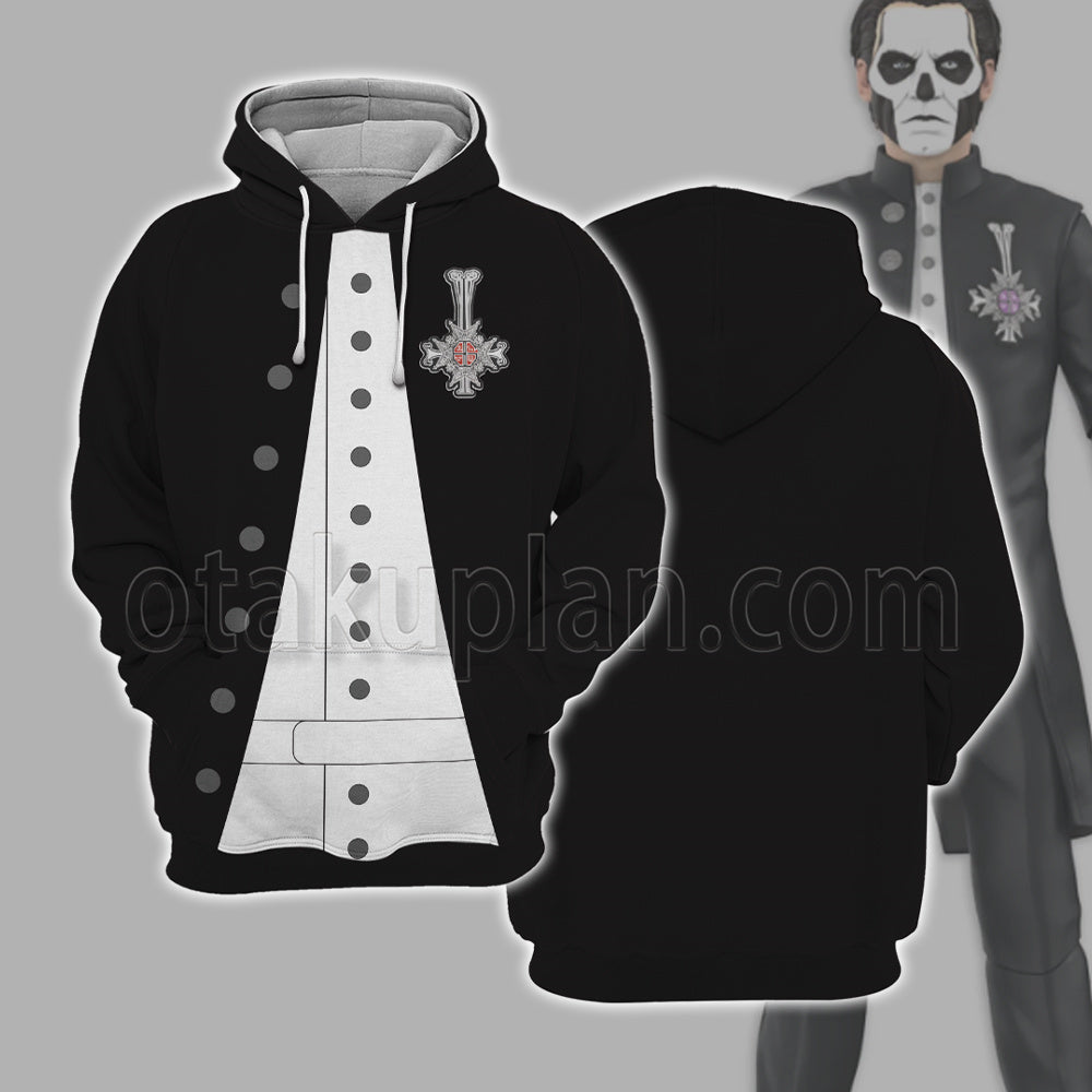 Ghost B C Papa Emeritus Inspired Cosplay Hoodie