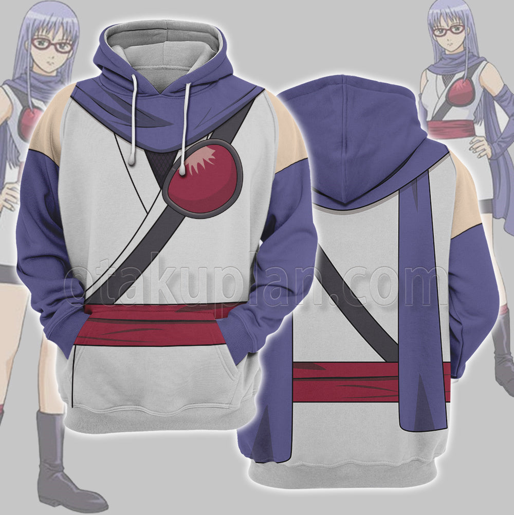 Gintama Sarutobi Ayame White Cosplay Hoodie