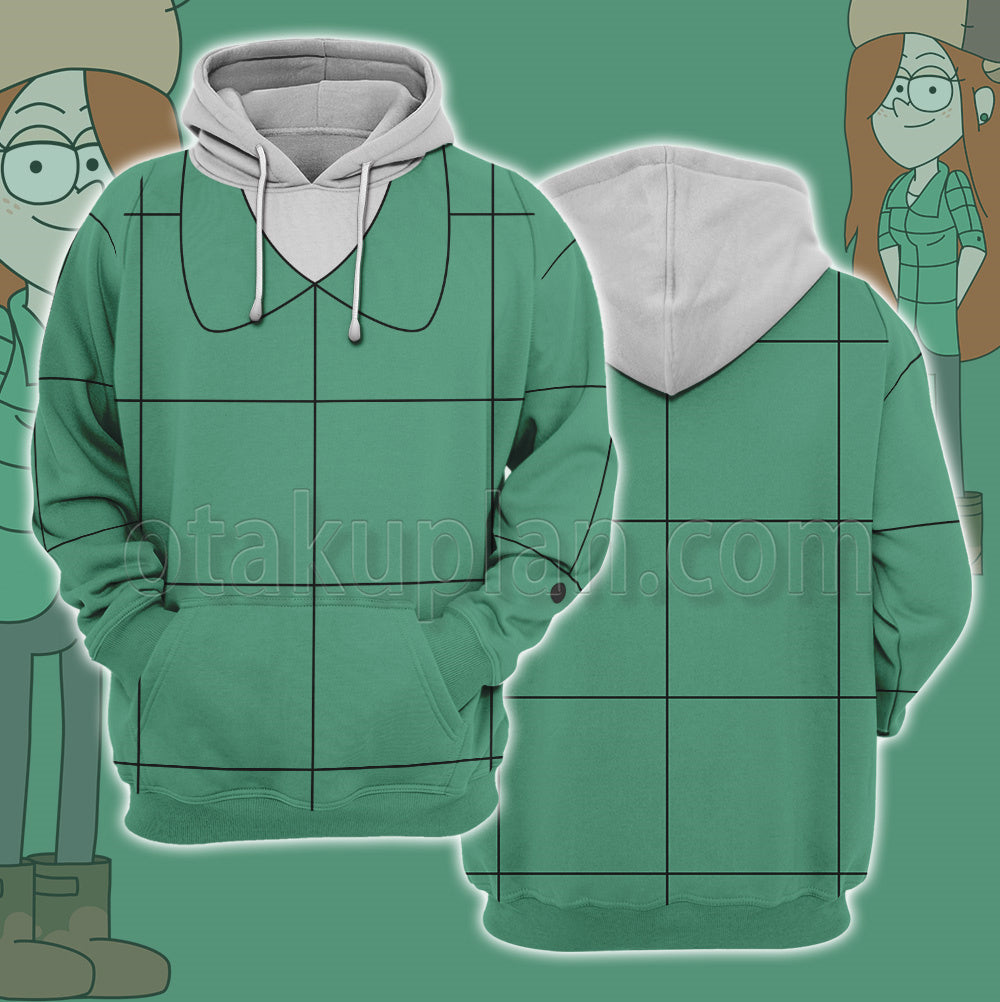 Gravity Falls Wendy Green Cosplay Hoodie