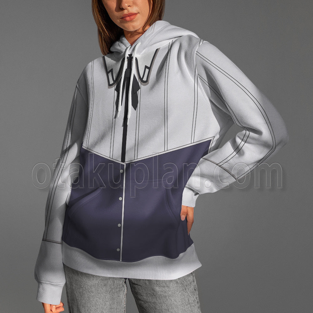 High School Dxd Koneko Tojo White Uniform Cosplay Hoodie