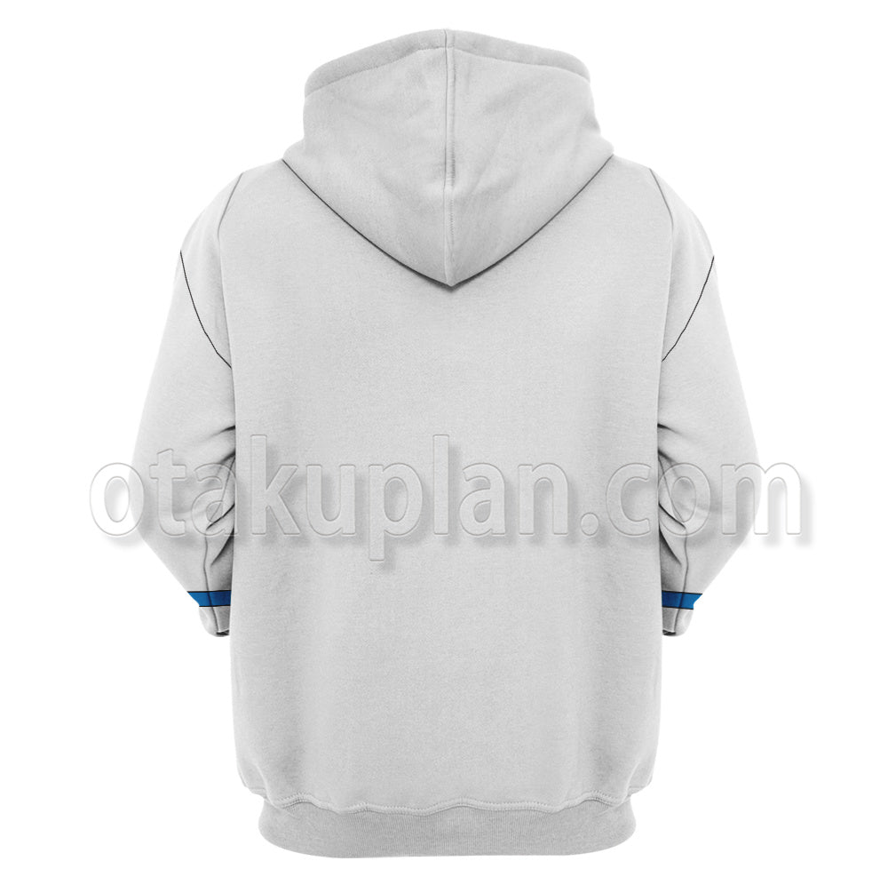 Hunter Hunter Aizakku Netero White Blue Taoist Robe Cosplay Hoodie