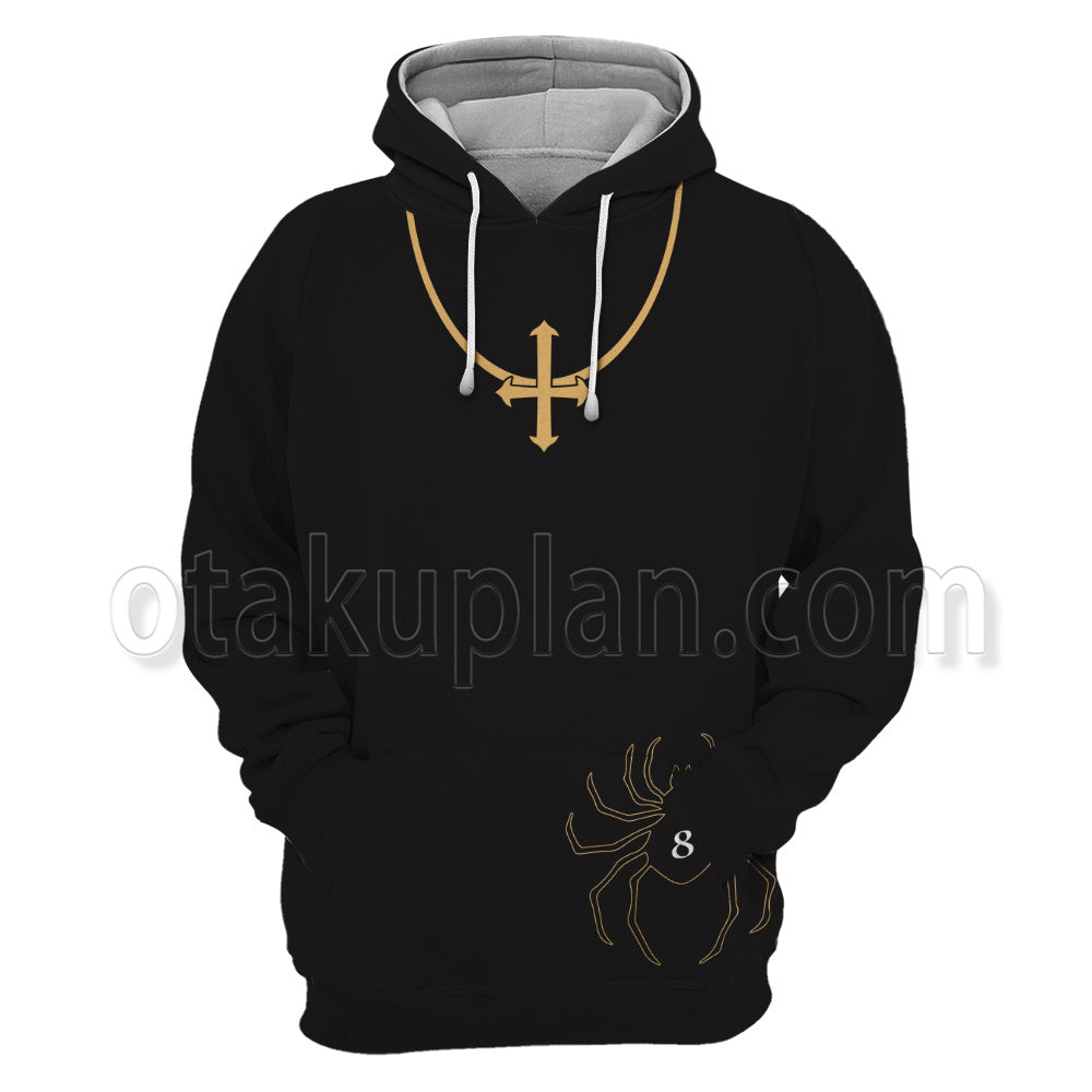 Hunter Hunter Shizuku Murasaki No8 Black Clothing Cosplay Hoodie