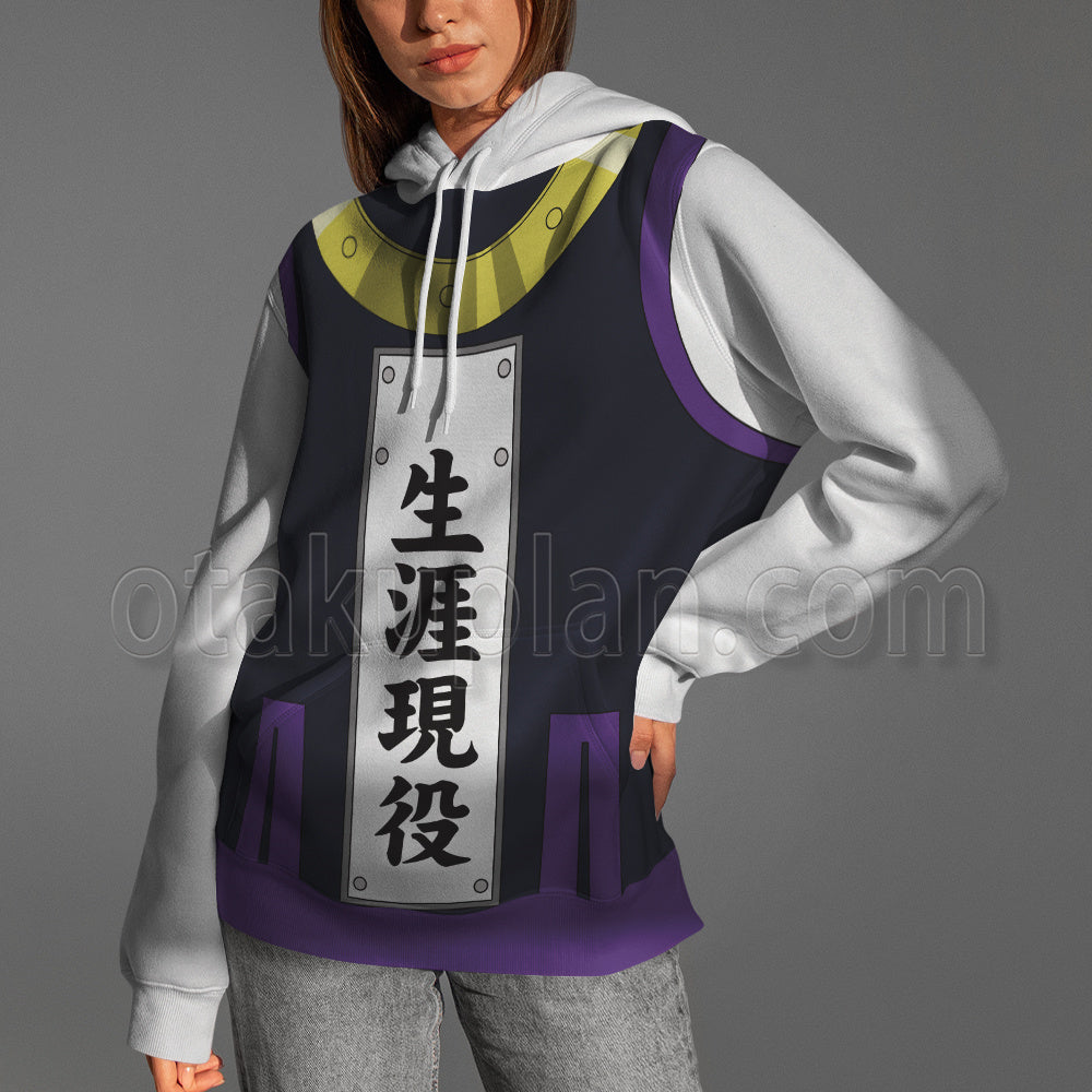 Hunter Hunter Zeno Zoldyck Never Retire Battle Suit Cosplay Hoodie