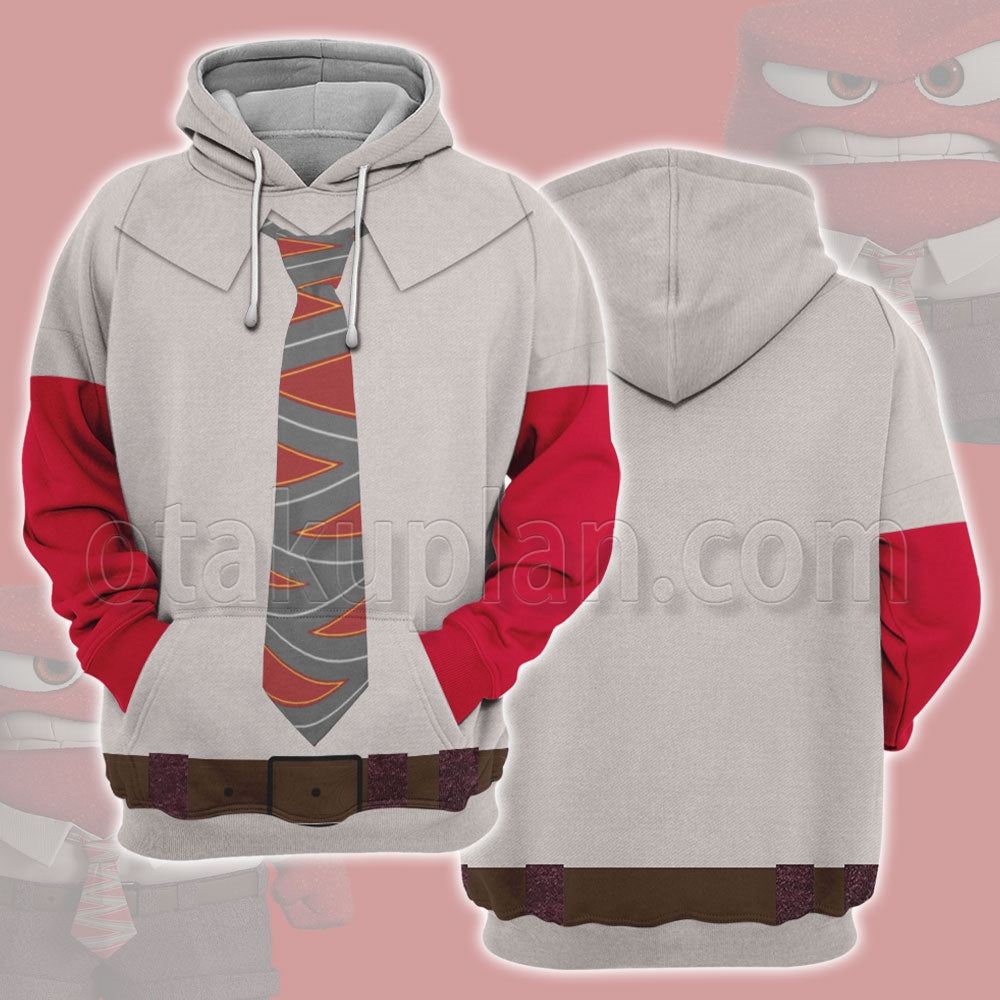 Inside Out Anger Cosplay Hoodie