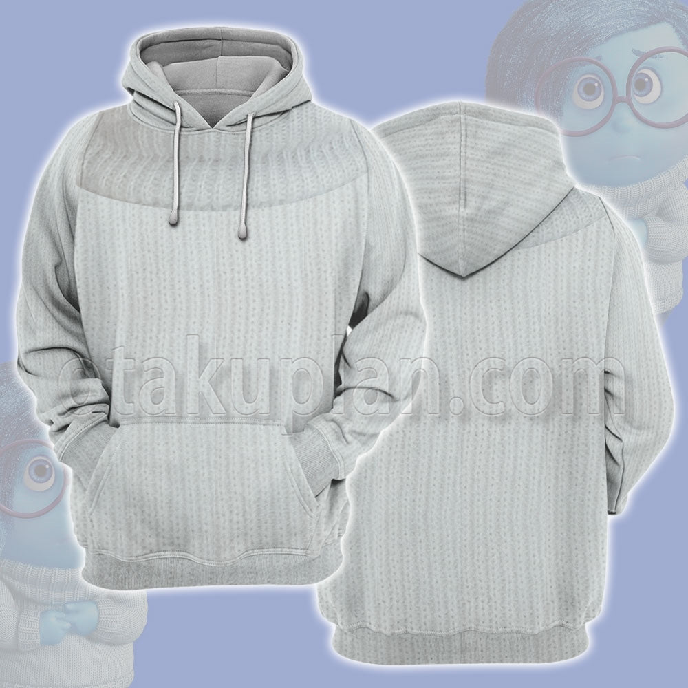 Inside Out Sadness Cosplay Hoodie