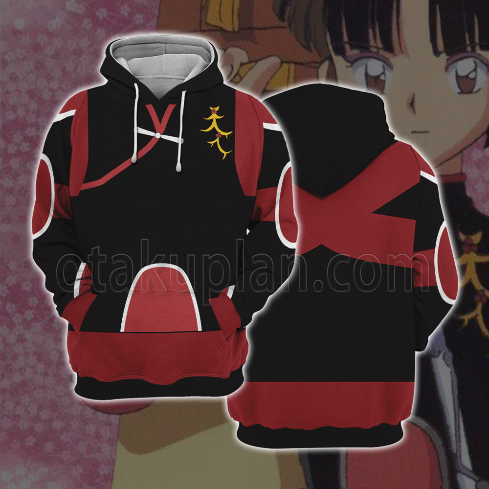 Inuyasha Sango Fighting Black Cosplay Hoodie
