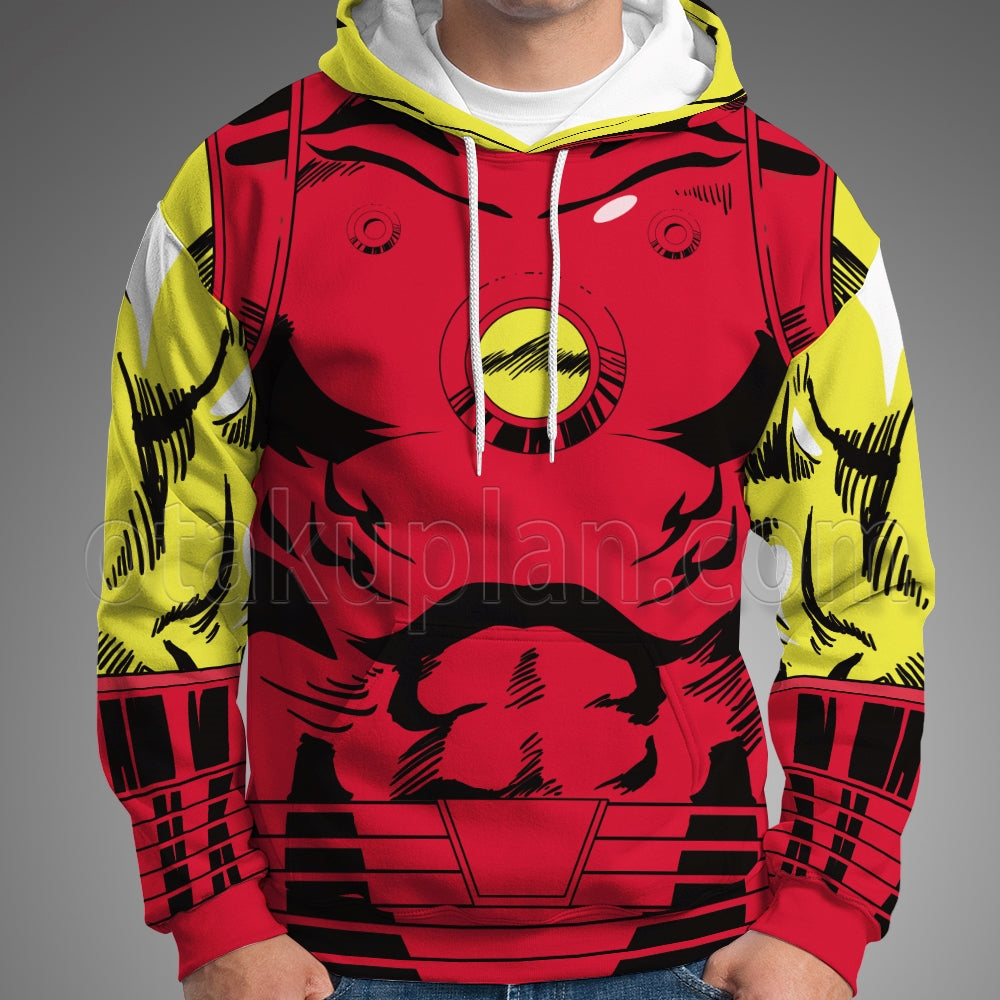 Iron Man Classic Comic Style Cosplay Hoodie