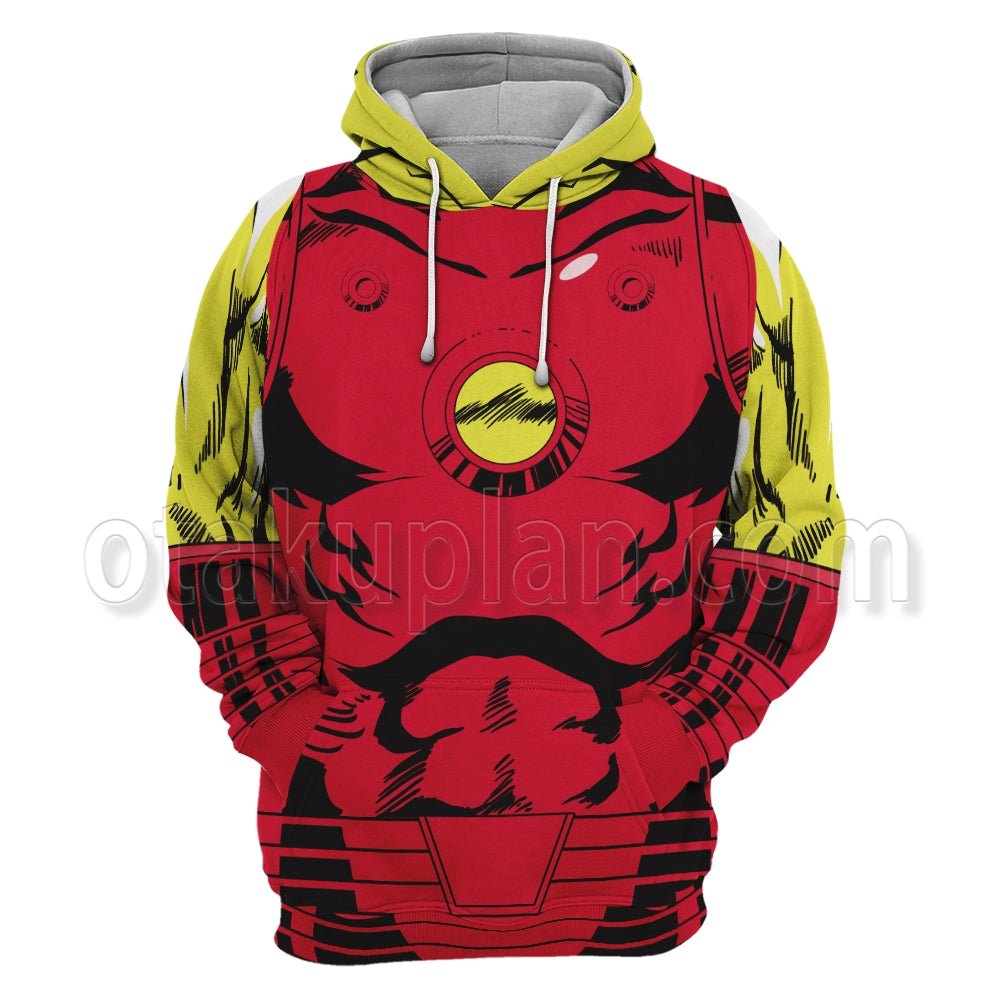 Iron Man Classic Comic Style Cosplay Hoodie