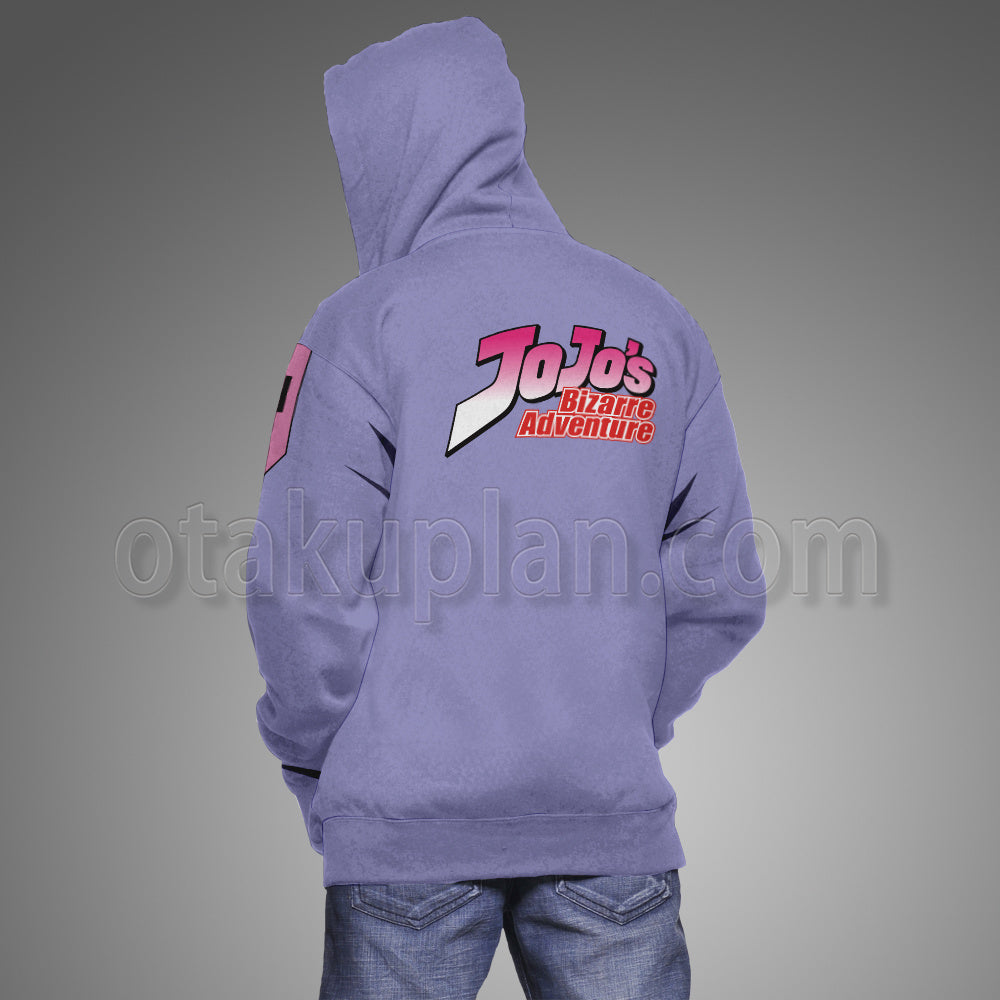 Anime Encyclopedia Rohan Kishibe Purple Cosplay Hoodie