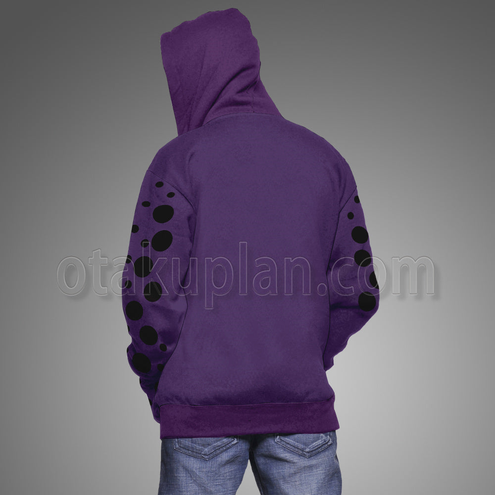 Anime Stardust Crusaders Kakyoin Noriaki Purple Cosplay Hoodie