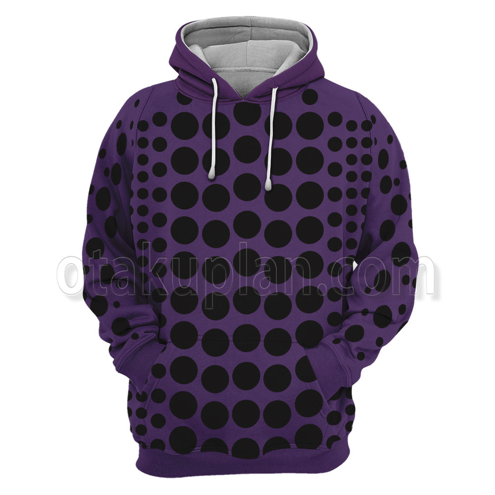 Anime Stardust Crusaders Kakyoin Noriaki Purple Cosplay Hoodie
