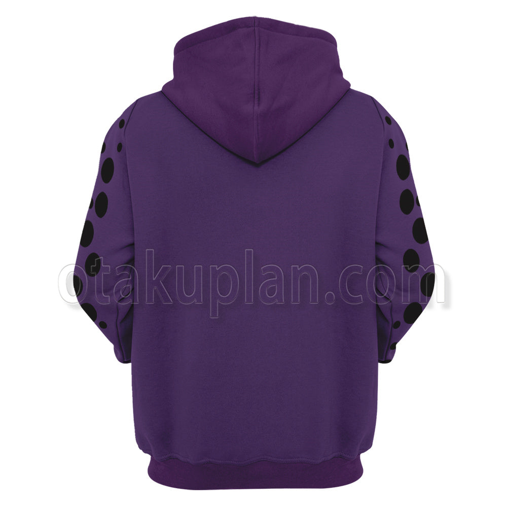 Anime Stardust Crusaders Kakyoin Noriaki Purple Cosplay Hoodie