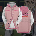 Anime Unbreakble Diamond Rohan Kishibe Pink Cosplay Hoodie