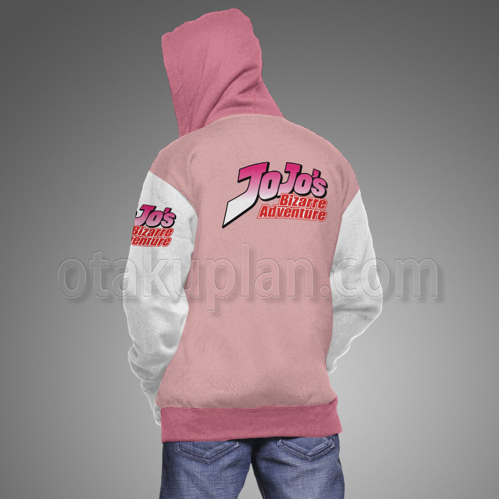 Anime Unbreakble Diamond Rohan Kishibe Pink Cosplay Hoodie