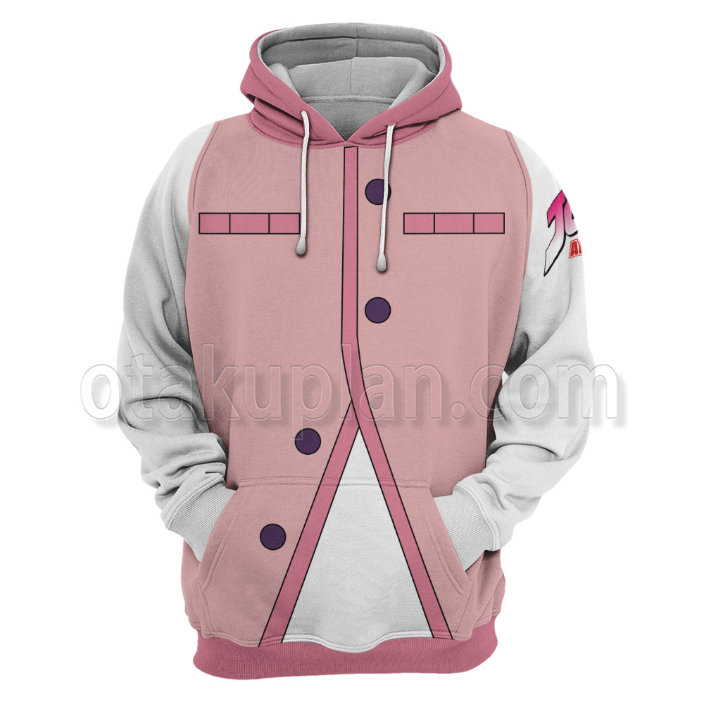 Anime Unbreakble Diamond Rohan Kishibe Pink Cosplay Hoodie