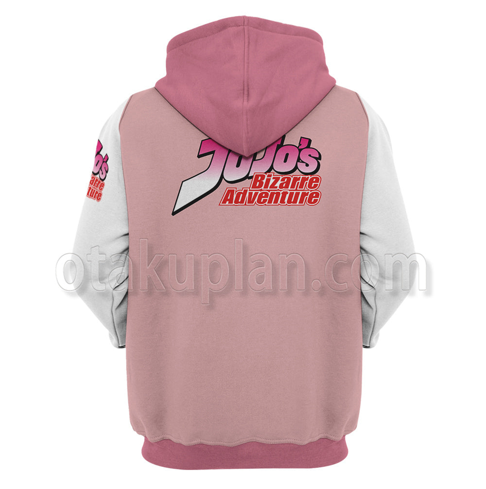 Anime Unbreakble Diamond Rohan Kishibe Pink Cosplay Hoodie