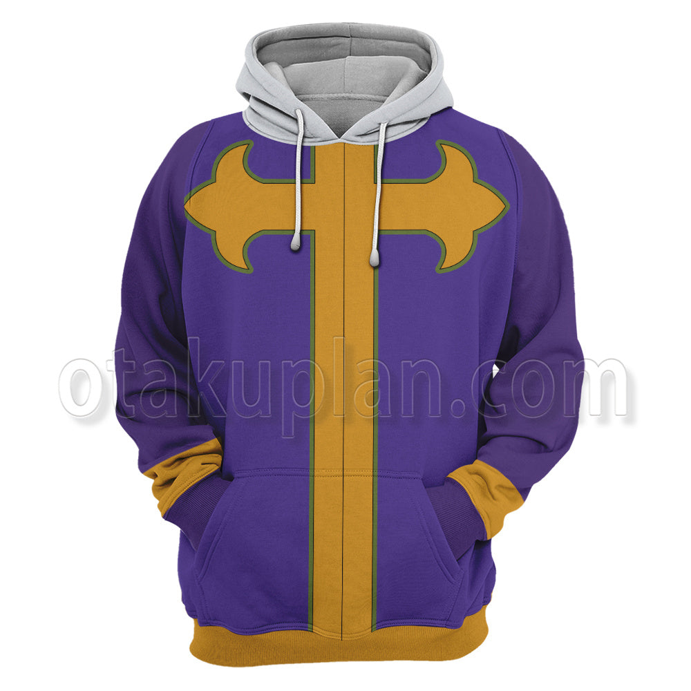 Anime Enrico Pucci Purple Cosplay Hoodie