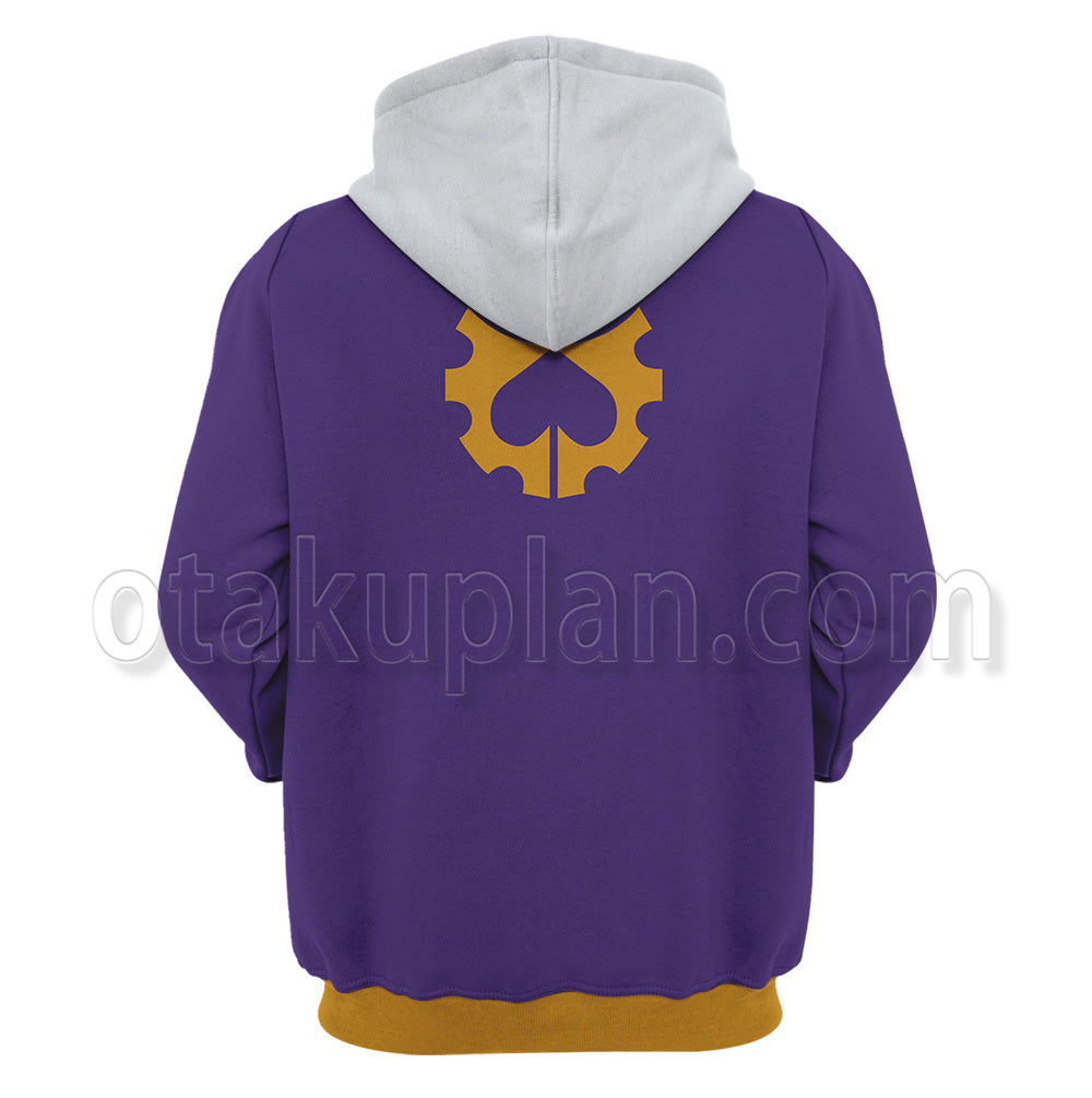 Anime Enrico Pucci Purple Cosplay Hoodie