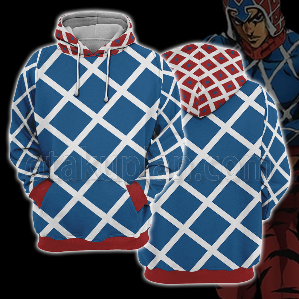 Anime Guido Mista Blue Cosplay Hoodie