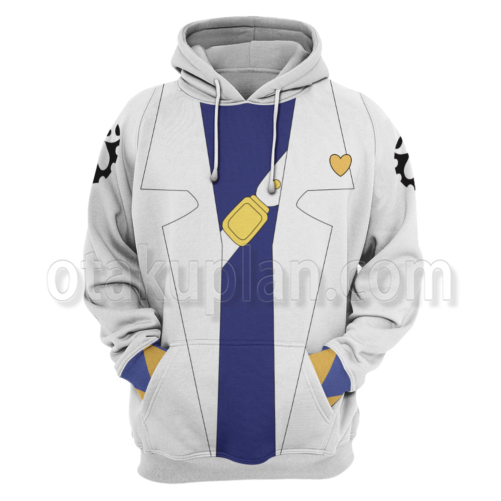 Anime Jotaro Kujo White Clothes Cosplay Hoodie
