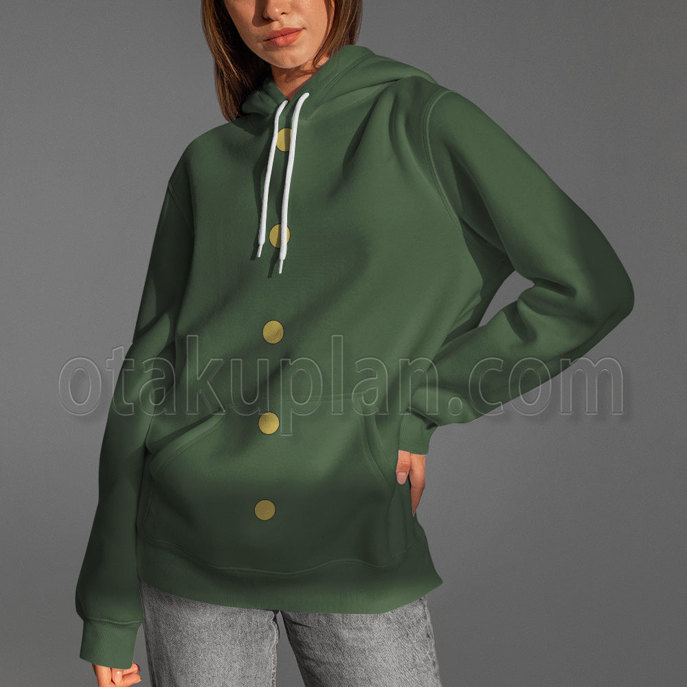Anime Noriaki Kakyoin Green Uniform Cosplay Hoodie