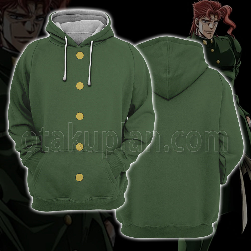 Anime Noriaki Kakyoin Green Uniform Cosplay Hoodie