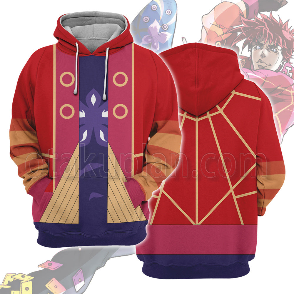 Anime Phantom Blood Bloody Stream Cover Joseph Joestar Red Cosplay Hoodie