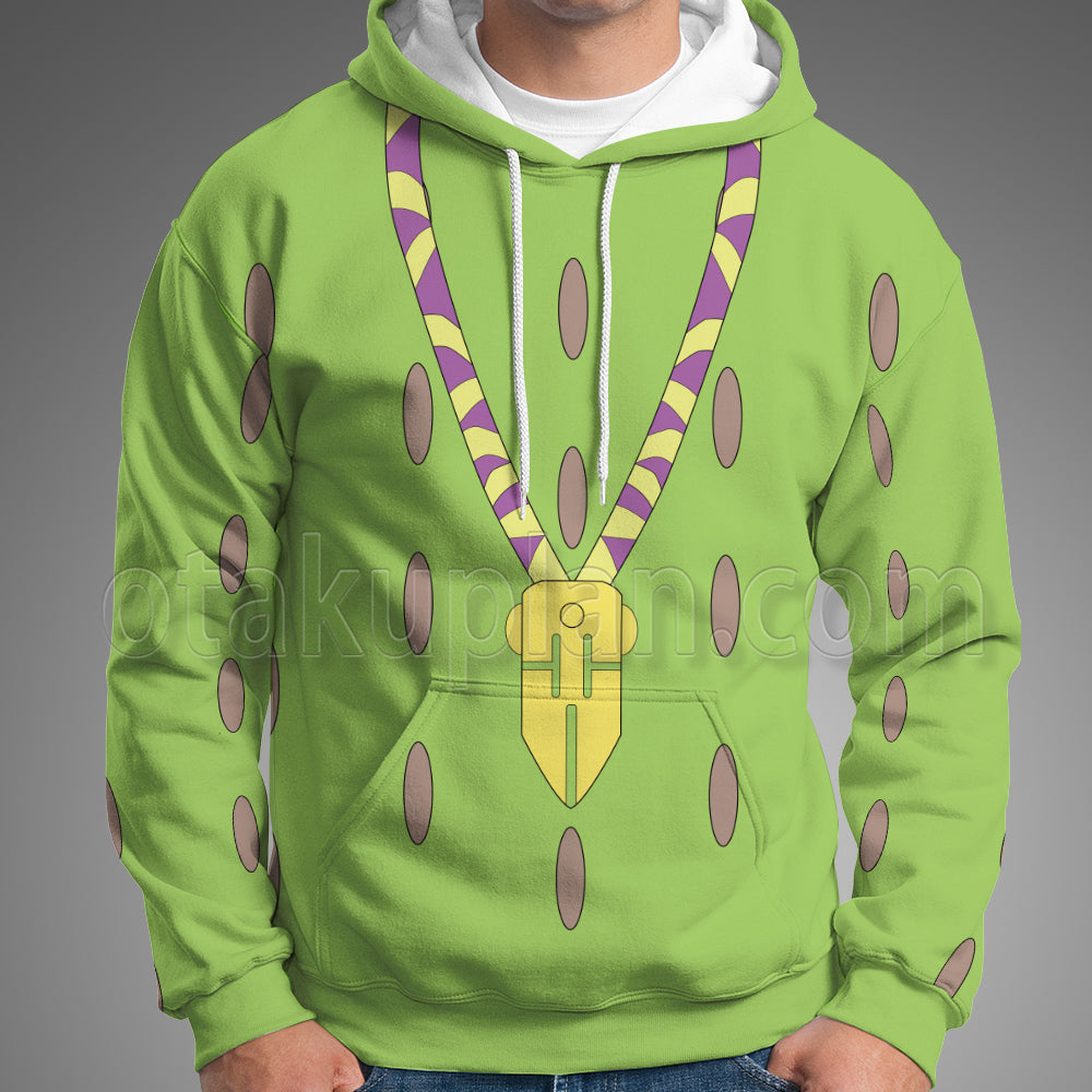 Anime Rohan Kishibe Green Cosplay Hoodie