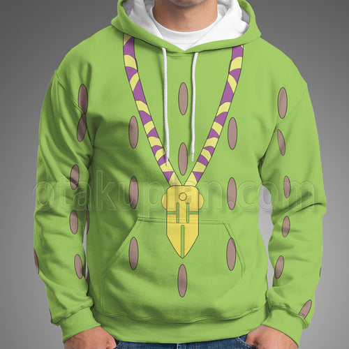 Anime Rohan Kishibe Green Cosplay Hoodie