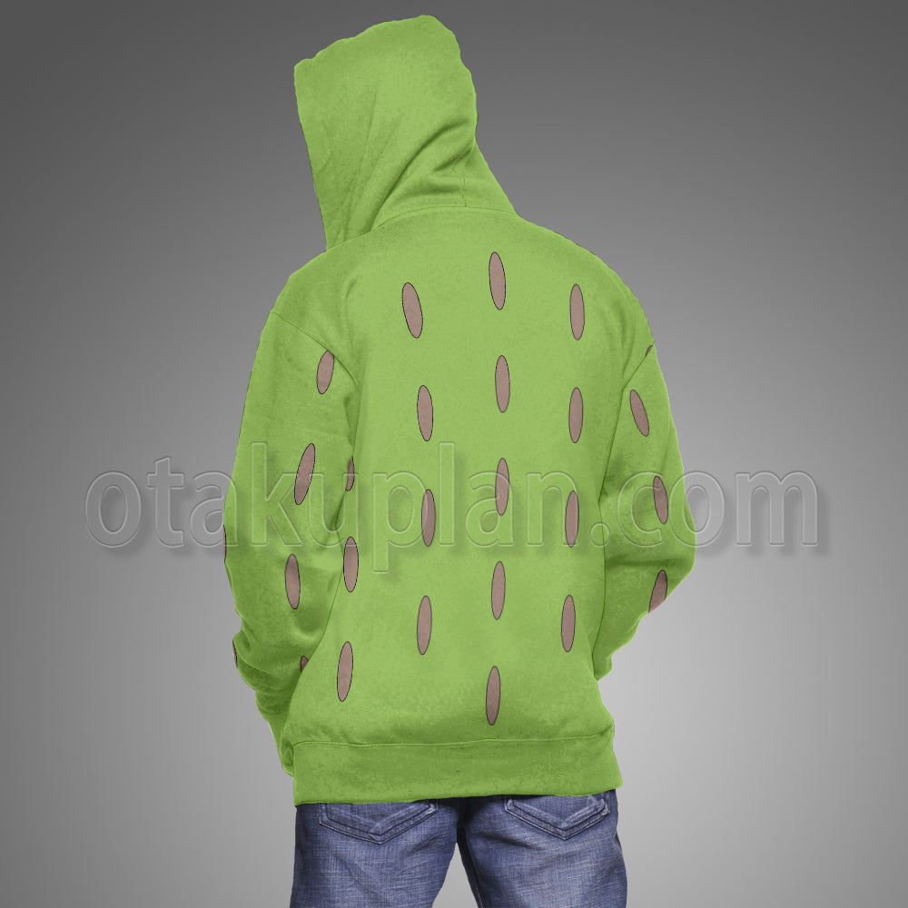 Anime Rohan Kishibe Green Cosplay Hoodie