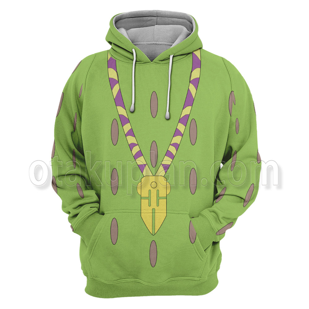 Anime Rohan Kishibe Green Cosplay Hoodie