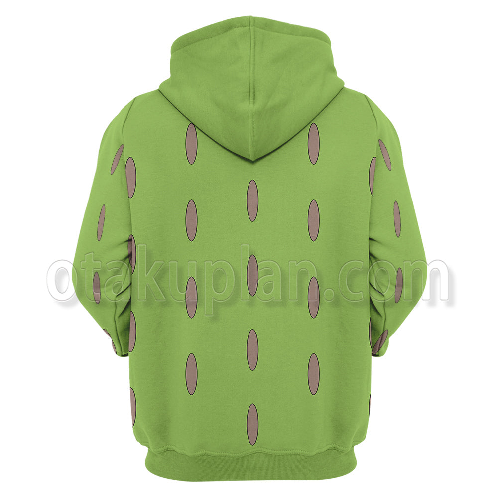 Anime Rohan Kishibe Green Cosplay Hoodie
